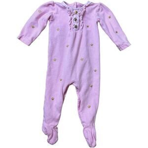 Petit Lem Pink Stripe One Piece Suite Girls Size 9M